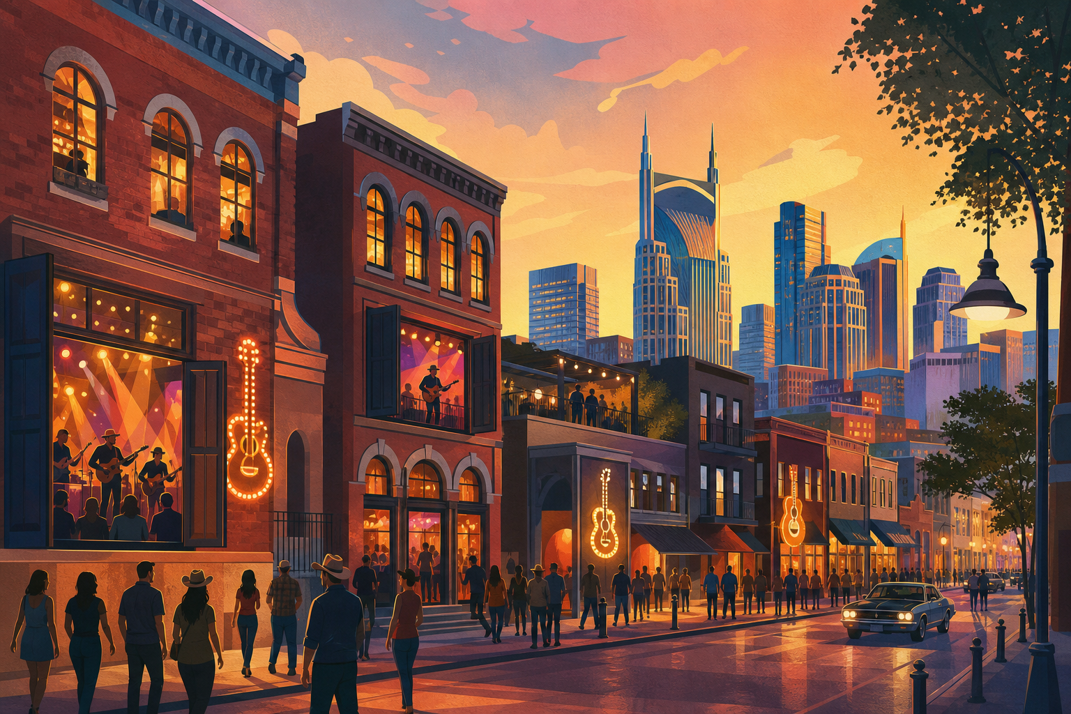 Commissioned landscape illustration for Tennessee